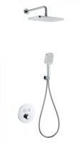 Душевая система с термостатом встраиваемая WONZON & WOGHAND, Хром (WW-D2017-A-CR) - Gidratop.ru изображение