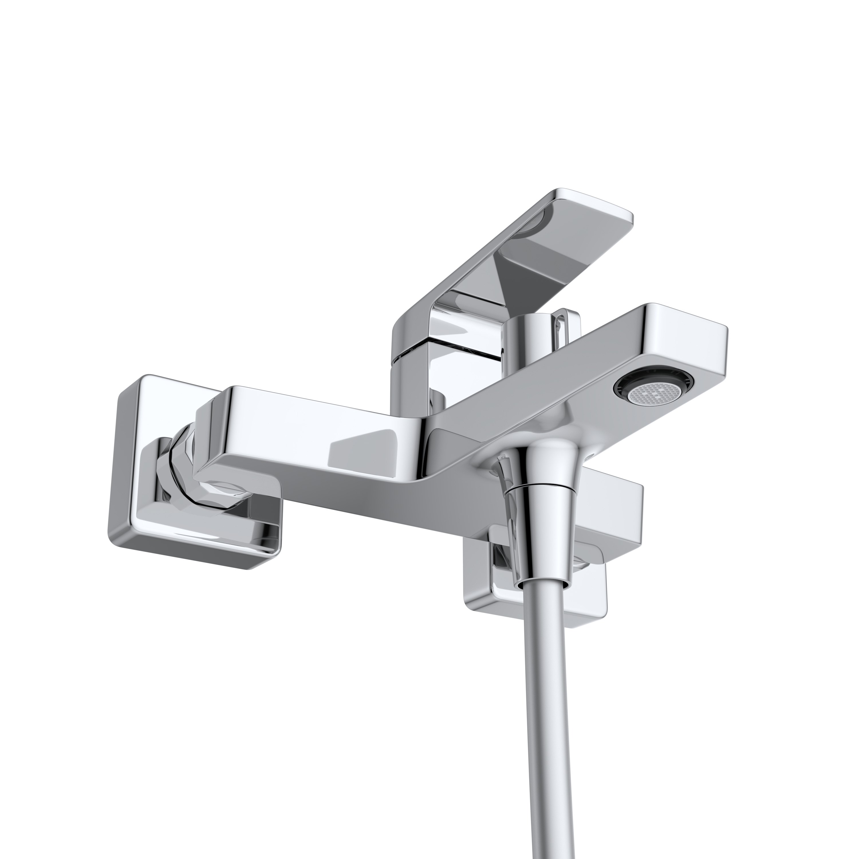 ARDENTE Смеситель для ванны и душа в комплекте с ручным душем, шлангом и держателем, хром ARDENTE-VASM-CRM - Gidratop.ru изображение