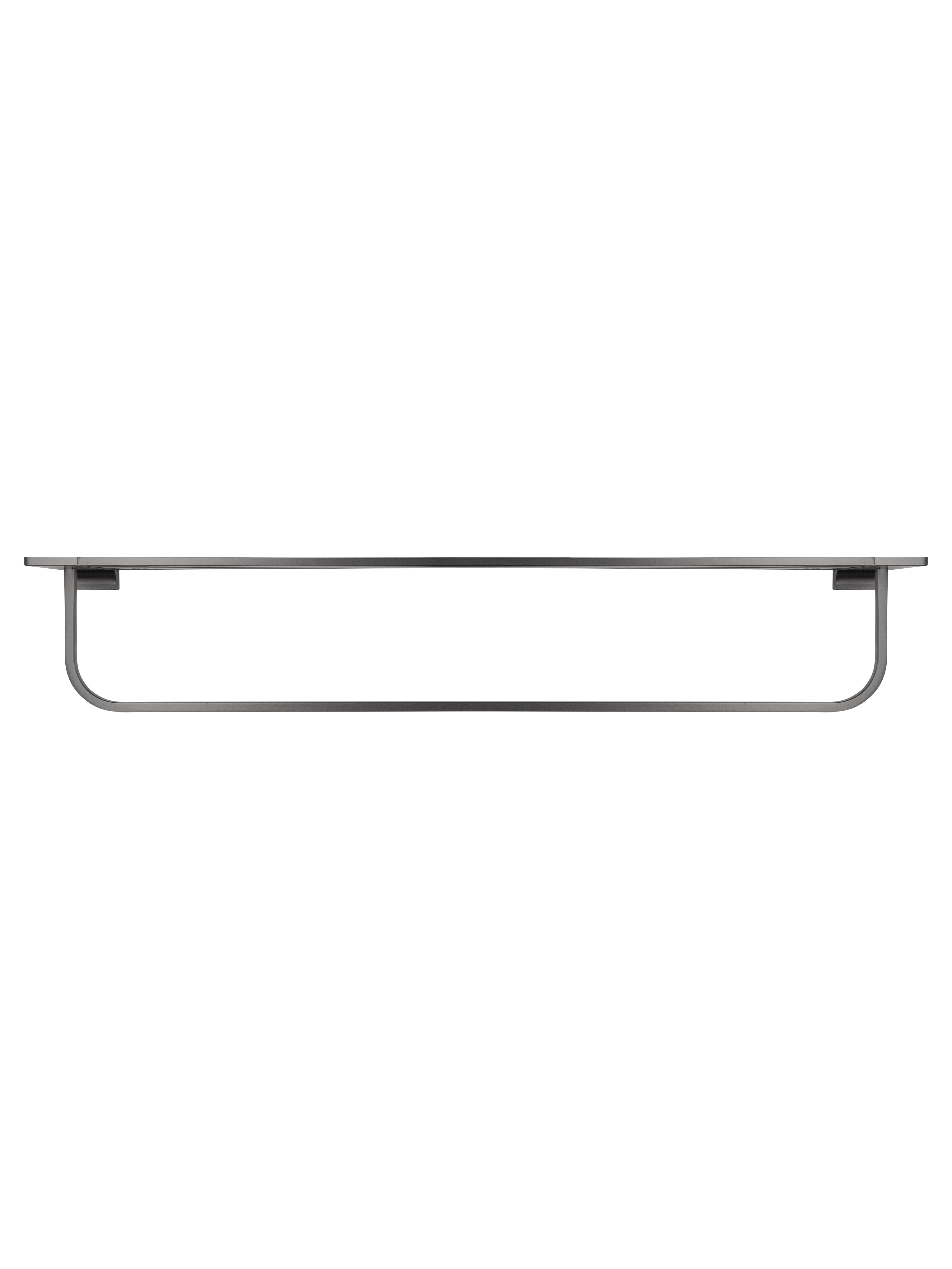 Полотенцедержатель с полкой WONZON & WOGHAND ECLIPSE, Темный графит (WW-9181-GM) - Gidratop.ru изображение