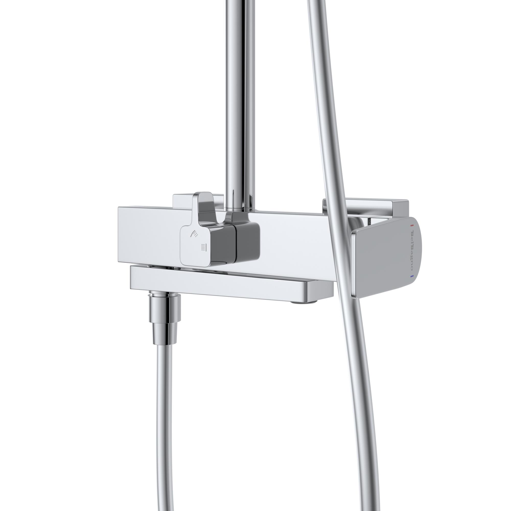 ARDENTE Душевая стойка со смесителем и изливом, хром ARDENTE-VSCM-CRM - Gidratop.ru изображение