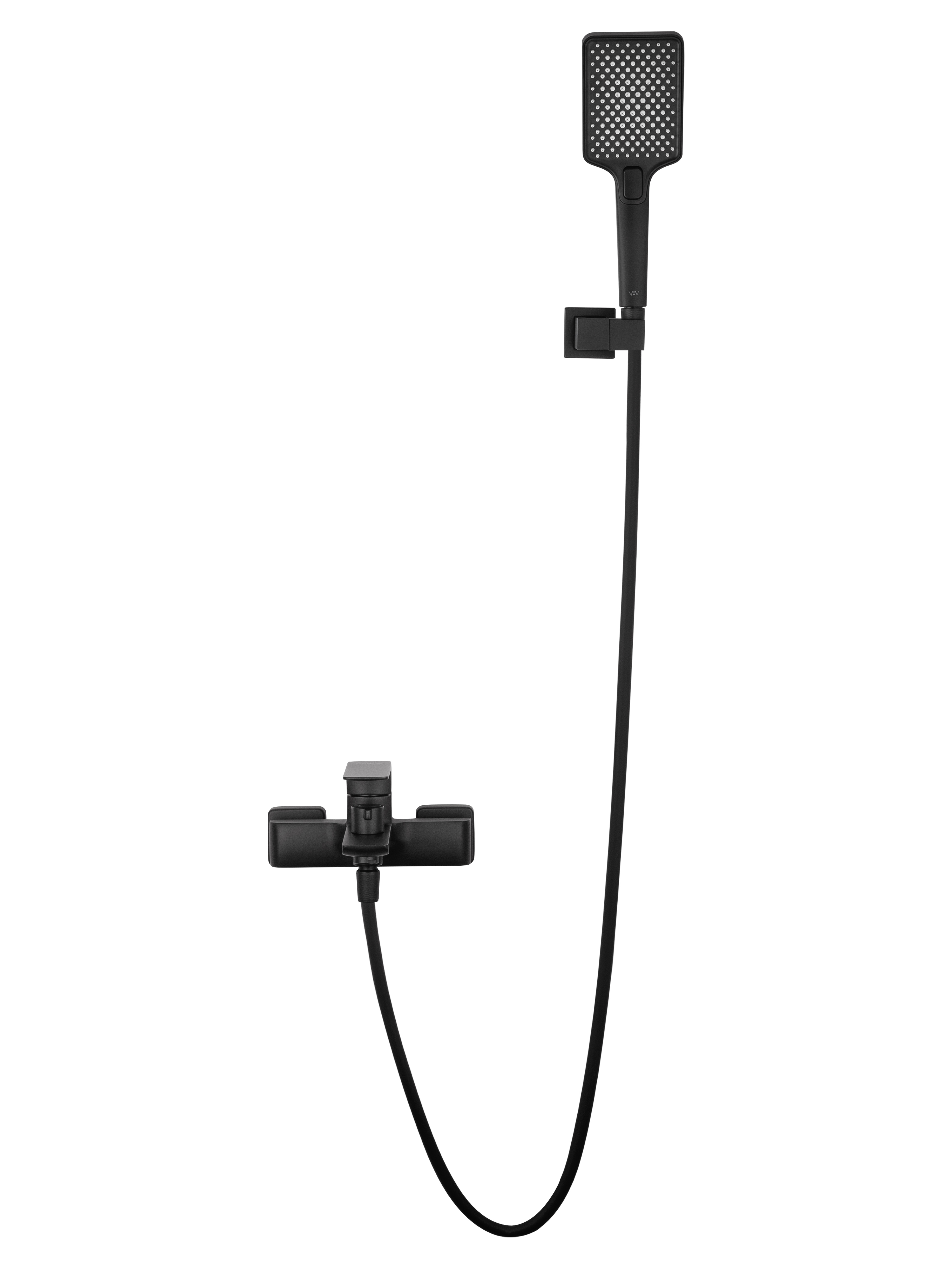 Смеситель для ванны с душем WONZON & WOGHAND EDGE, Черный матовый (WW-88639003A-MB) - Gidratop.ru изображение