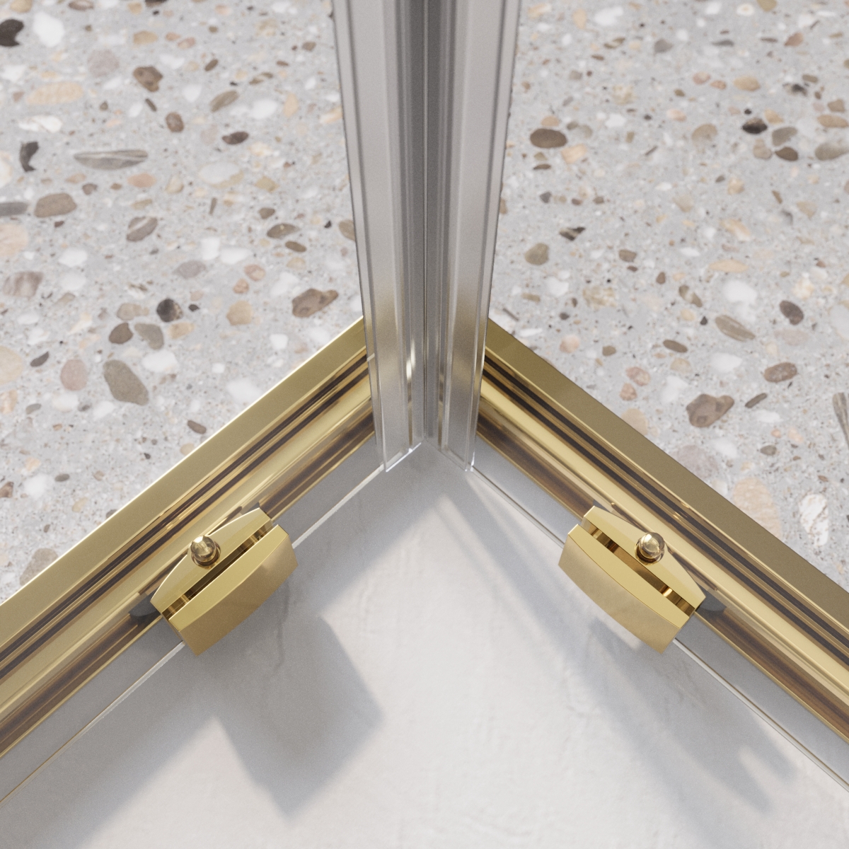 Душевой уголок BelBagno LUCE-A-2-100-C-ORO - Gidratop.ru изображение