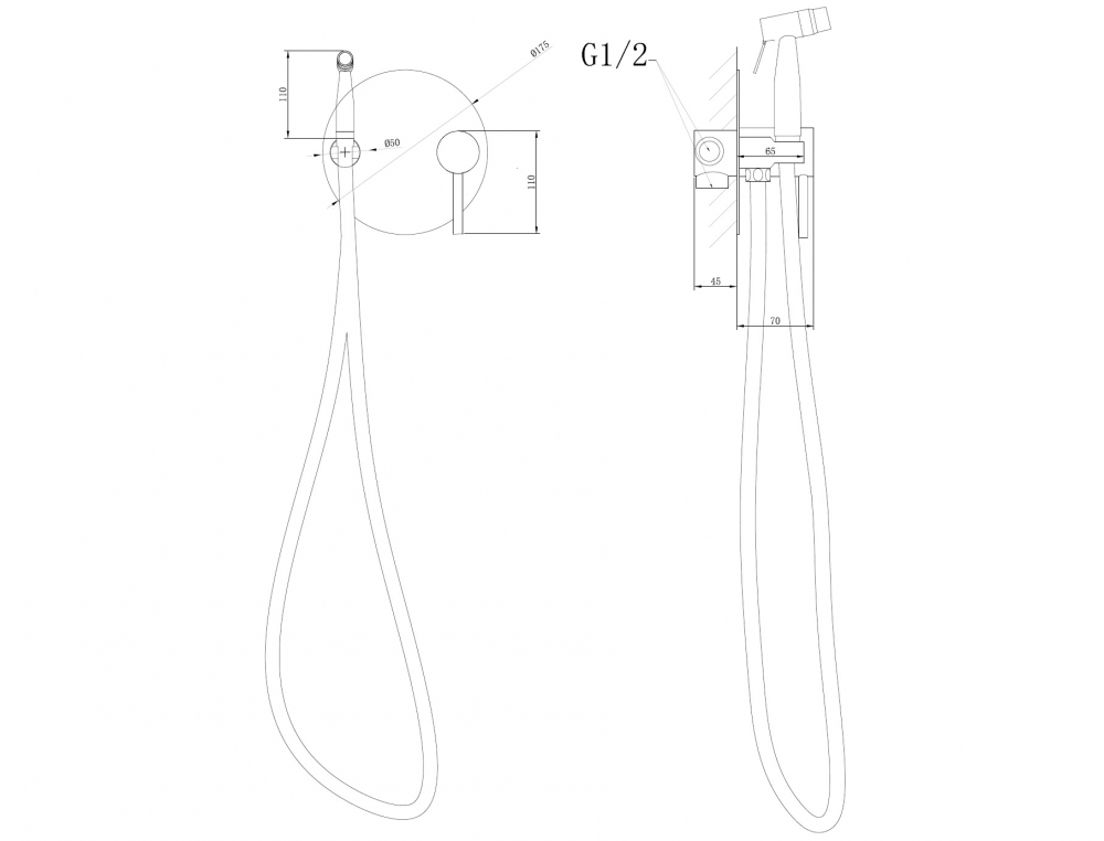 Смеситель ABBER Emotion AF8826 с гигиеническим душем, хром - Gidratop.ru изображение