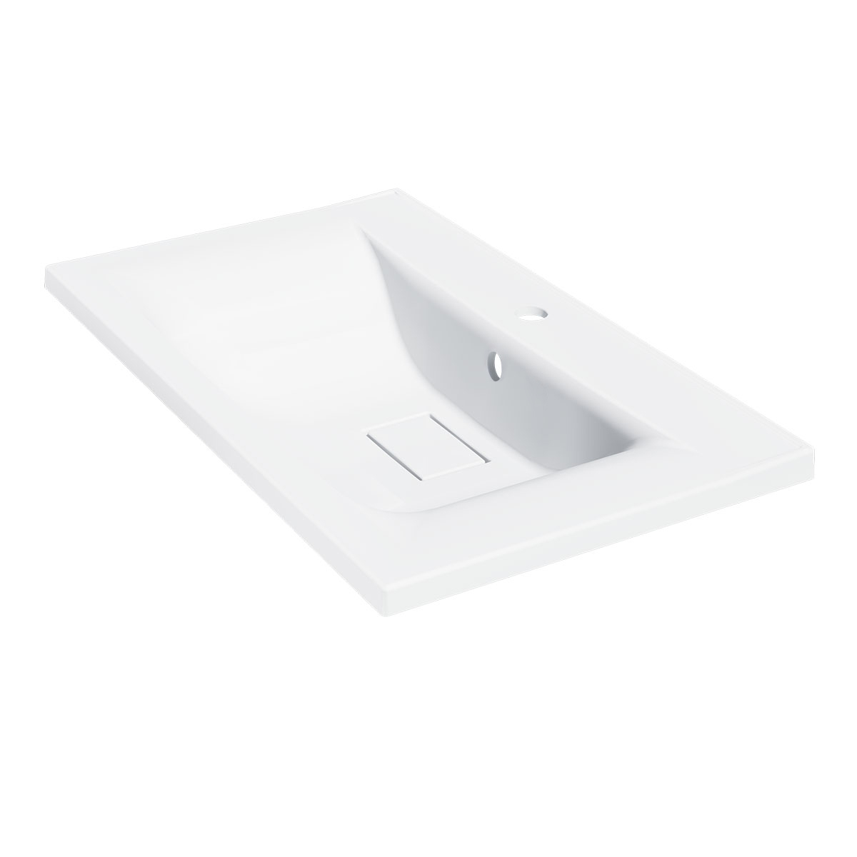 Раковина VCB-3M750W из искусственного камня, цвет белый - Gidratop.ru изображение