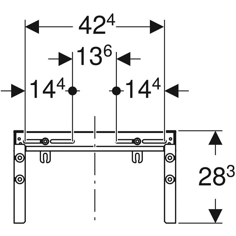 Анкер для инсталляций Geberit Duofix 111.824.00.1 - Gidratop.ru изображение