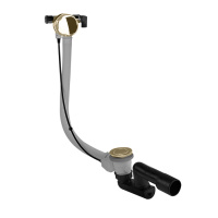 GESSI Слив-перелив для ванны, с наполнением через перелив, пластиковый, цвет Finox Brushed Nickel - Gidratop.ru изображение