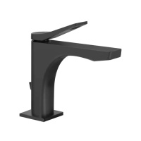 GESSI Rilievo смеситель для раковины на 1 отв. с донным клапаном  h=153мм, излив 126мм , цвет: nero XL