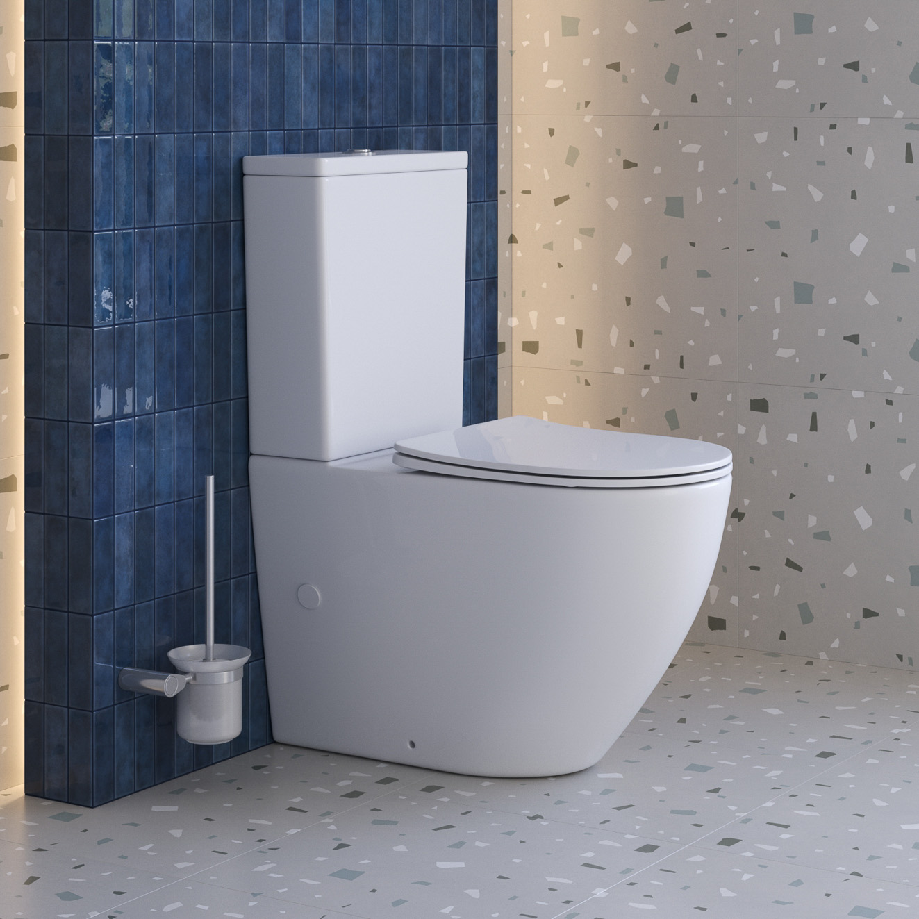 Унитаз-компакт безободковый BelBagno SFERA-TOR BB2141CP-TOR/SC/BB2141T - Gidratop.ru изображение