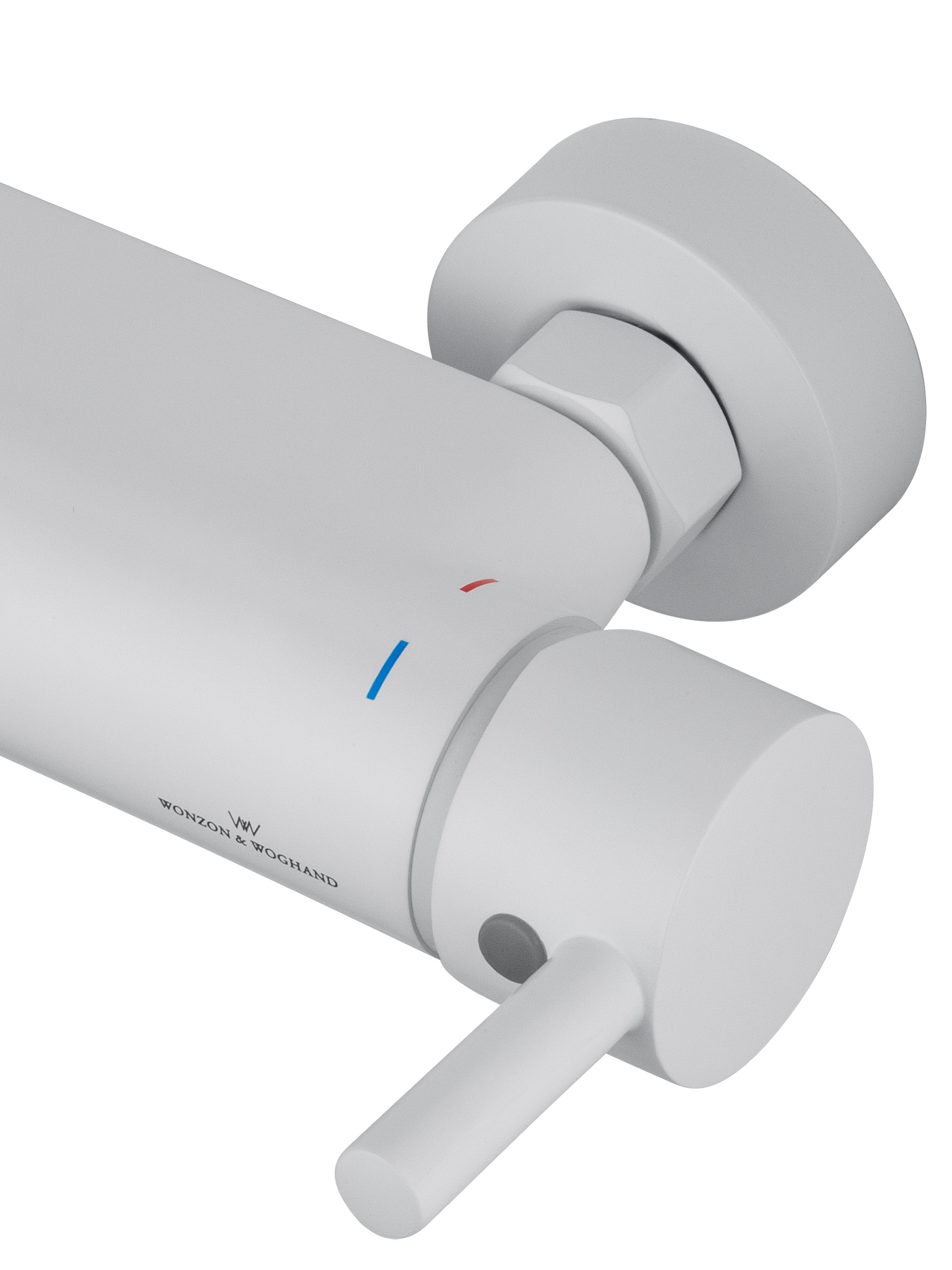 Смеситель для душа с встроенным изливом WONZON & WOGHAND MUSE Corno, Белый матовый (WW-A30902-MW) - Gidratop.ru изображение