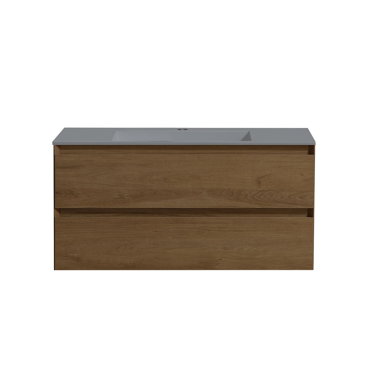 База под раковину Luka 1000 подвесная, 2 выкатных ящика soft-close, T.Oak - Gidratop.ru изображение