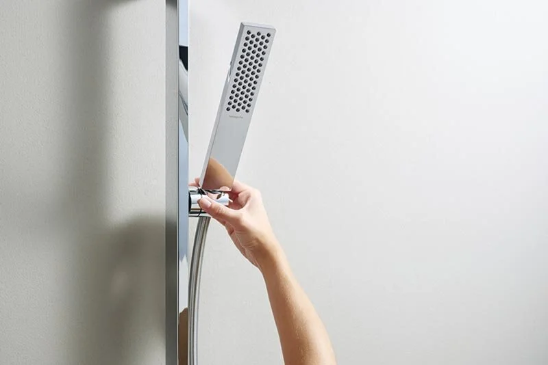Душевой гарнитур Hansgrohe Pulsify 24404000 E Unica, штанга 65 см, хром - Gidratop.ru изображение
