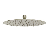 Newform X-STEEL 316 Верхний душ, d250 мм, без кронштейна, G1/2" , цвет: PVD Brushed pale gold - Gidratop.ru изображение