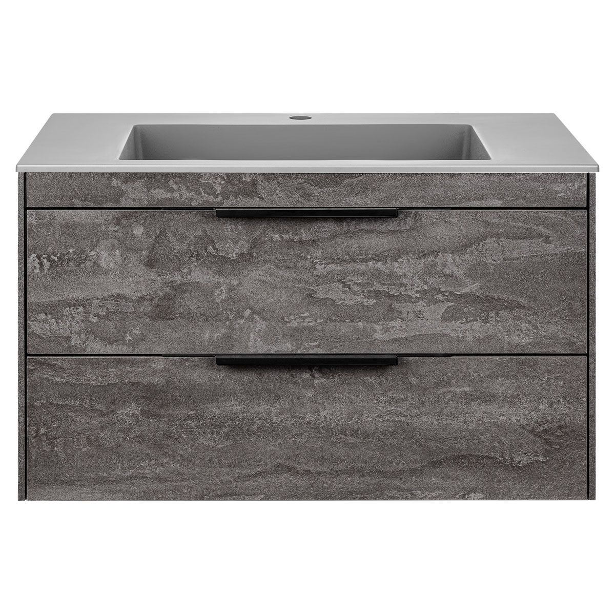 База под раковину Chiara 2D 800 подвесная, 2 выкатных ящика soft-close, G.Stone - Gidratop.ru изображение