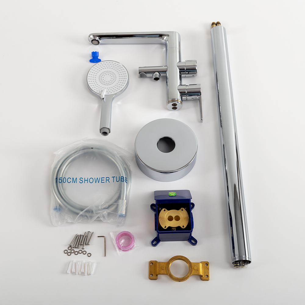 LUX-VDP-01 Напольный смеситель для ванны, хром - Gidratop.ru изображение