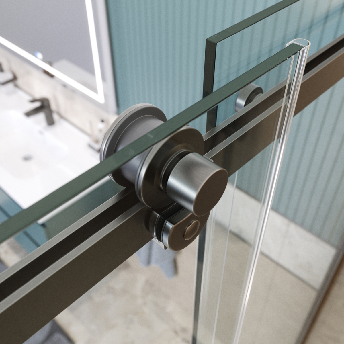 Душевая дверь BelBagno SOFT_CLOSE-2-BF-1-180-C-GM - Gidratop.ru изображение