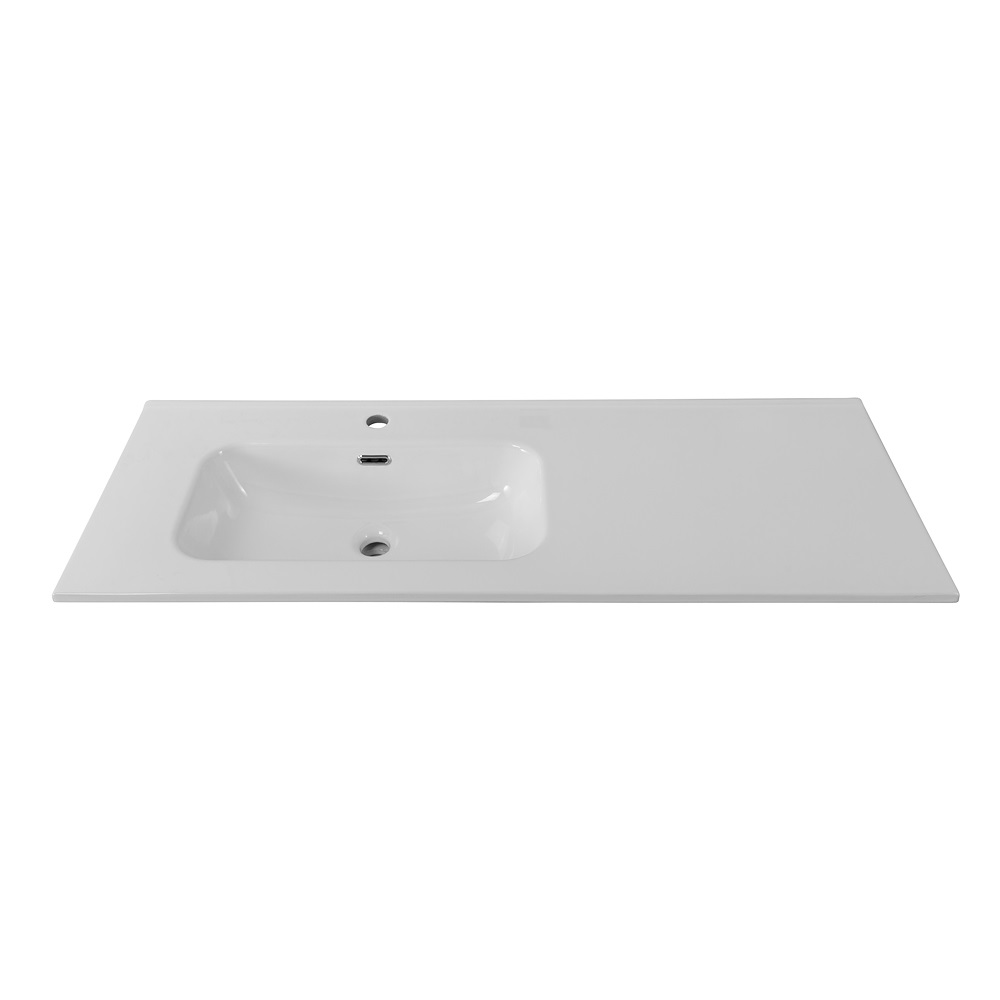 Керамическая раковина, чаша слева, BB1200ETL-L, 1210x460x175 - Gidratop.ru изображение