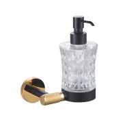 Дозатор мыла WONZON & WOGHAND MAJESTIC, Черный/Золото (WW-9224) - Gidratop.ru изображение