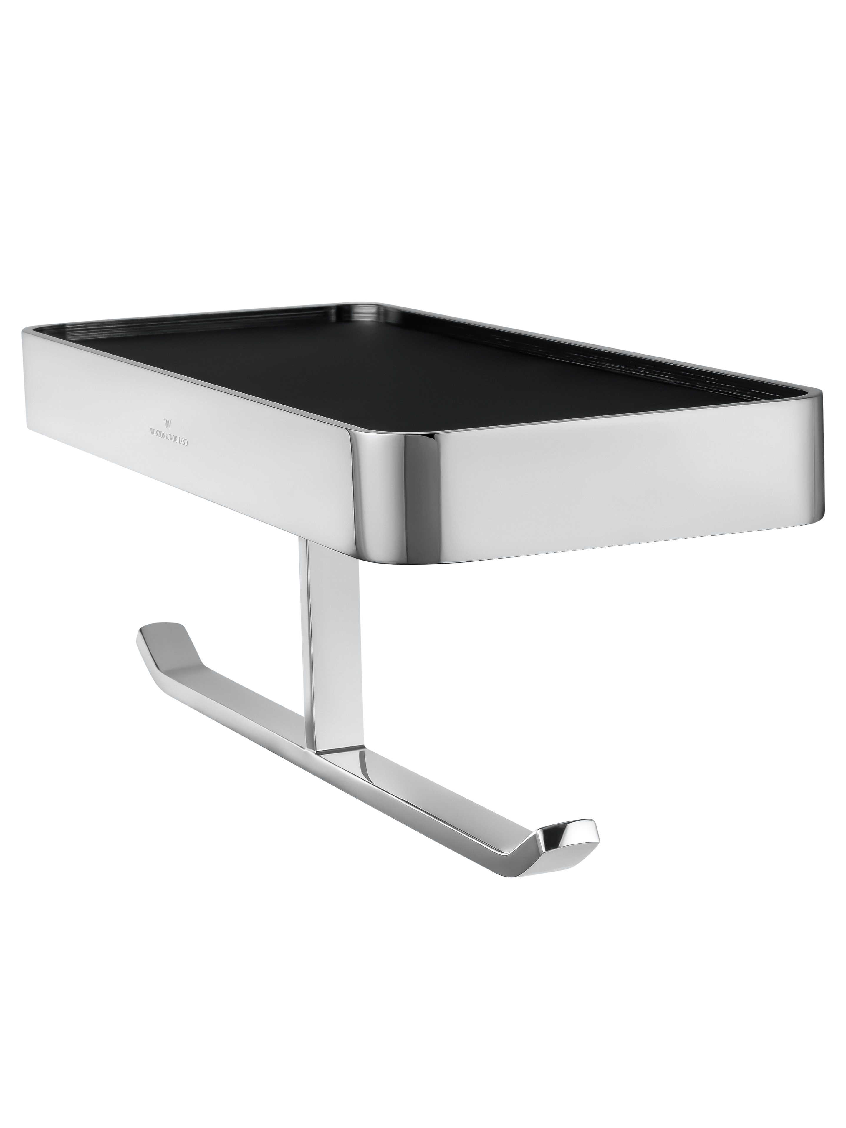 Двойной держатель для туалетной бумаги с полкой WONZON & WOGHAND LOTTE, Хром (WW-8356A) - Gidratop.ru изображение