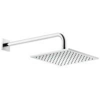 GESSI Rilievo верхний душ шарнирная для настенного крепления 250x250 мм на 1/2, цвет: хром - Gidratop.ru изображение