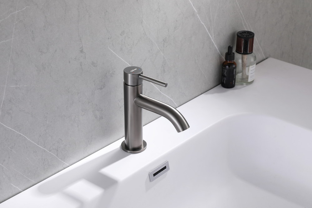 Смеситель ABBER Wasser Kreis AF8110NG для раковины, никель - Gidratop.ru изображение