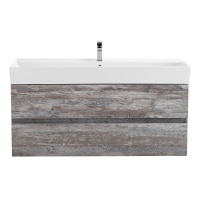 MOLVENO 46 База под раковину подвесная с двумя выкатными ящиками, Legno Grigio, 1200x460x500, MOLVENO 46-120-2C-SO-LG - Gidratop.ru изображение