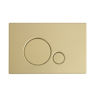 Кнопка смыва SFERA, цвет-брашированное золото, CZR/BB-SR-BORO - Gidratop.ru изображение