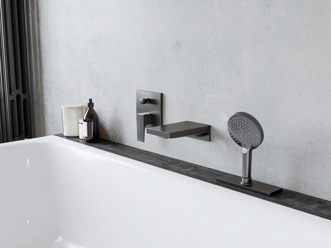 Излив Hansgrohe Metropol 32543670 для ванны, черный матовый - Gidratop.ru изображение