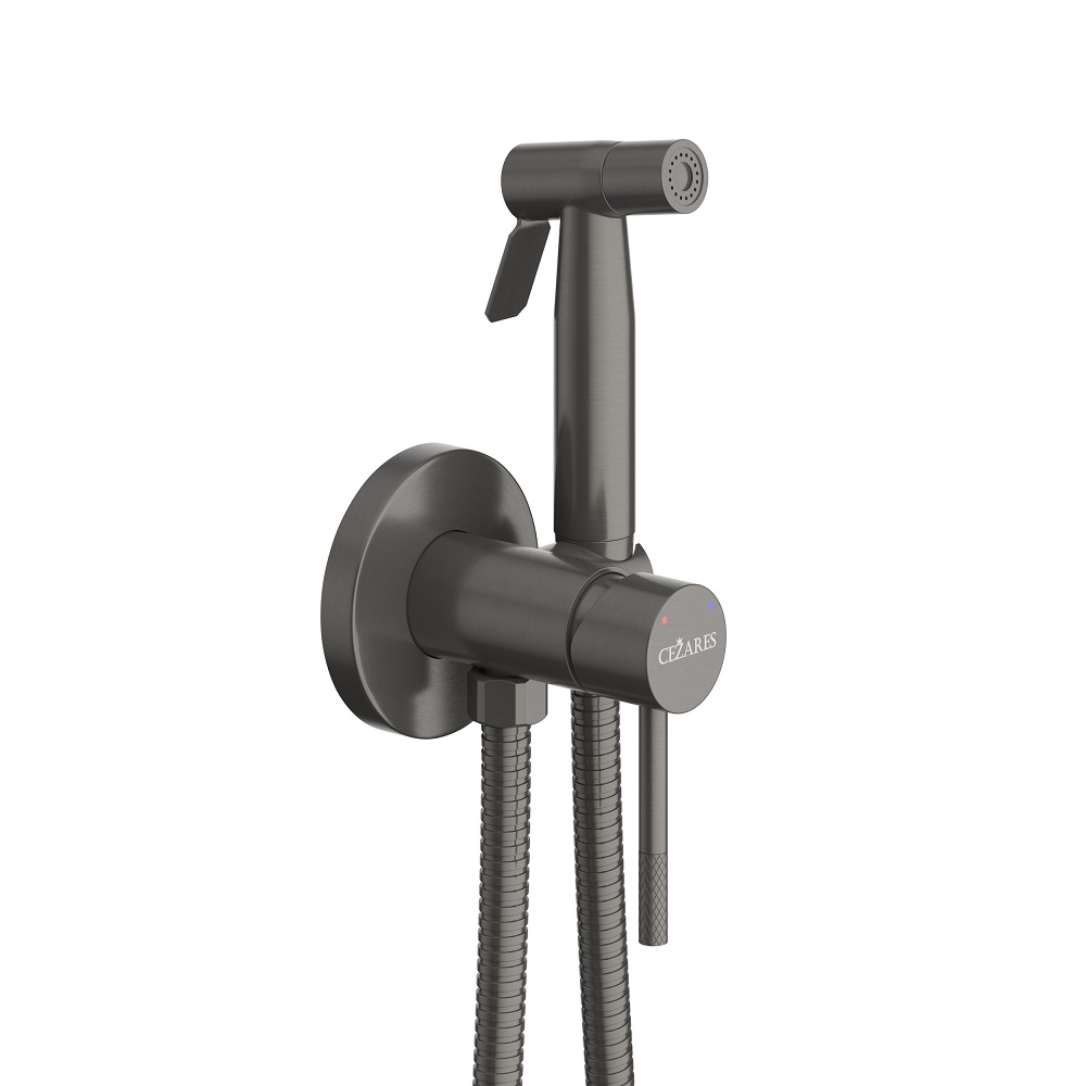 RELAX-DIF-GM Гигиенический душ со смесителем, оружейная сталь - Gidratop.ru изображение