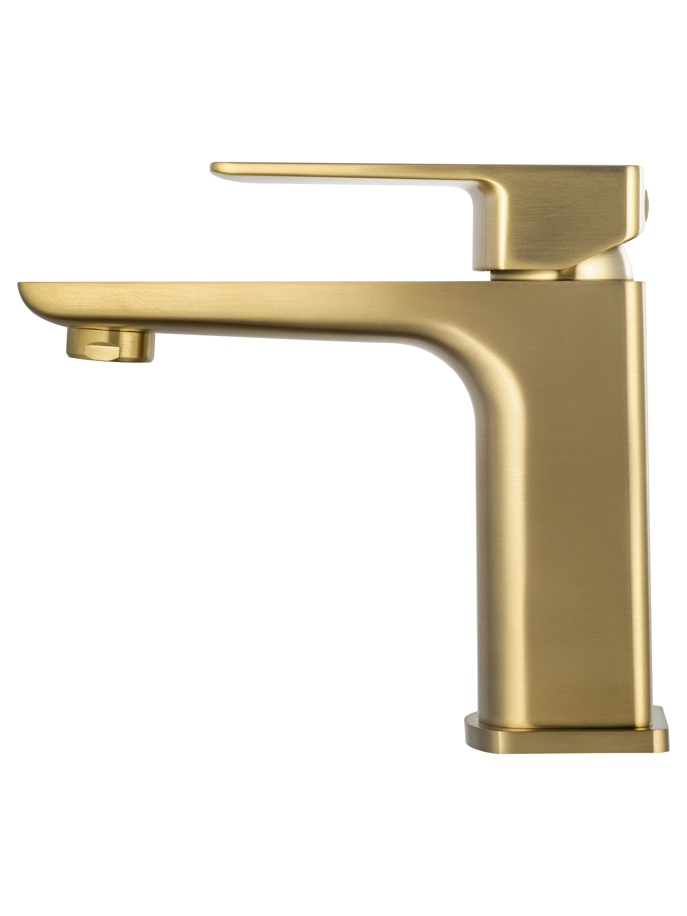 Смеситель для раковины WONZON & WOGHAND EDGE, Брашированное золото (WW-88139003-BG) - Gidratop.ru изображение