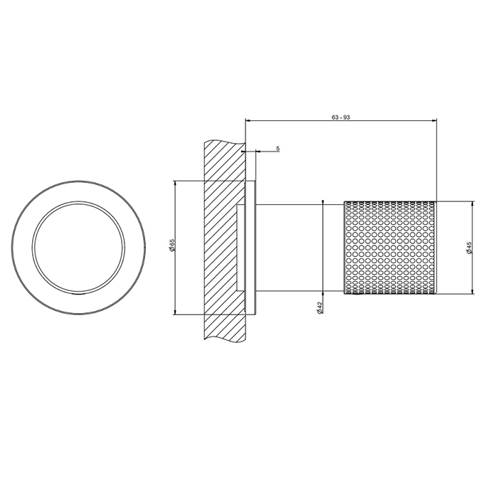 GESSI HABITO CESELLO смеситель настенный встраиваемый, однорычажный, внешняя часть, цвет хром - Gidratop.ru изображение