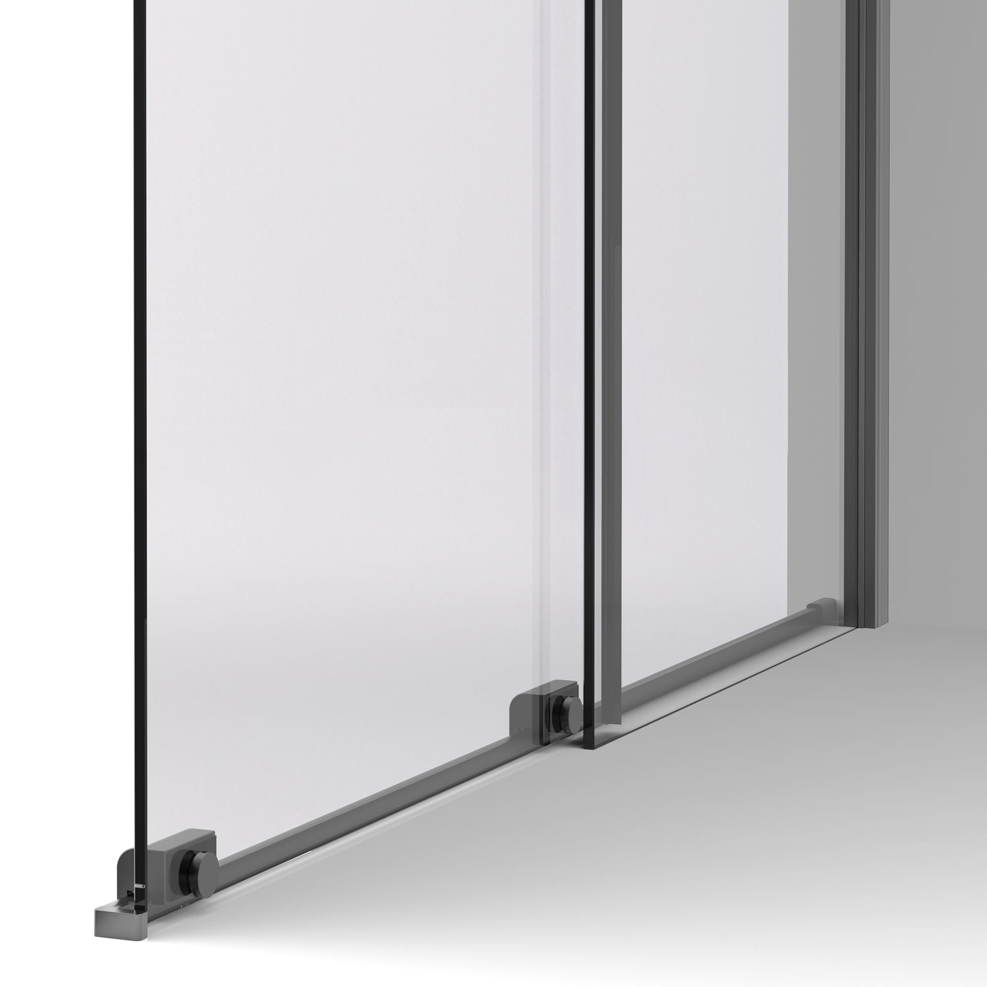 Душевая перегородка Walk-In VSW-1WSL120GSGM, 1200*2000, вороненая сталь, стекло янтарь - Gidratop.ru изображение