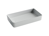 Раковина накладная со смещенным сливом, с возможностью установки на столешницу под стиральную машину, 620x340x110, цвет белый - Gidratop.ru изображение