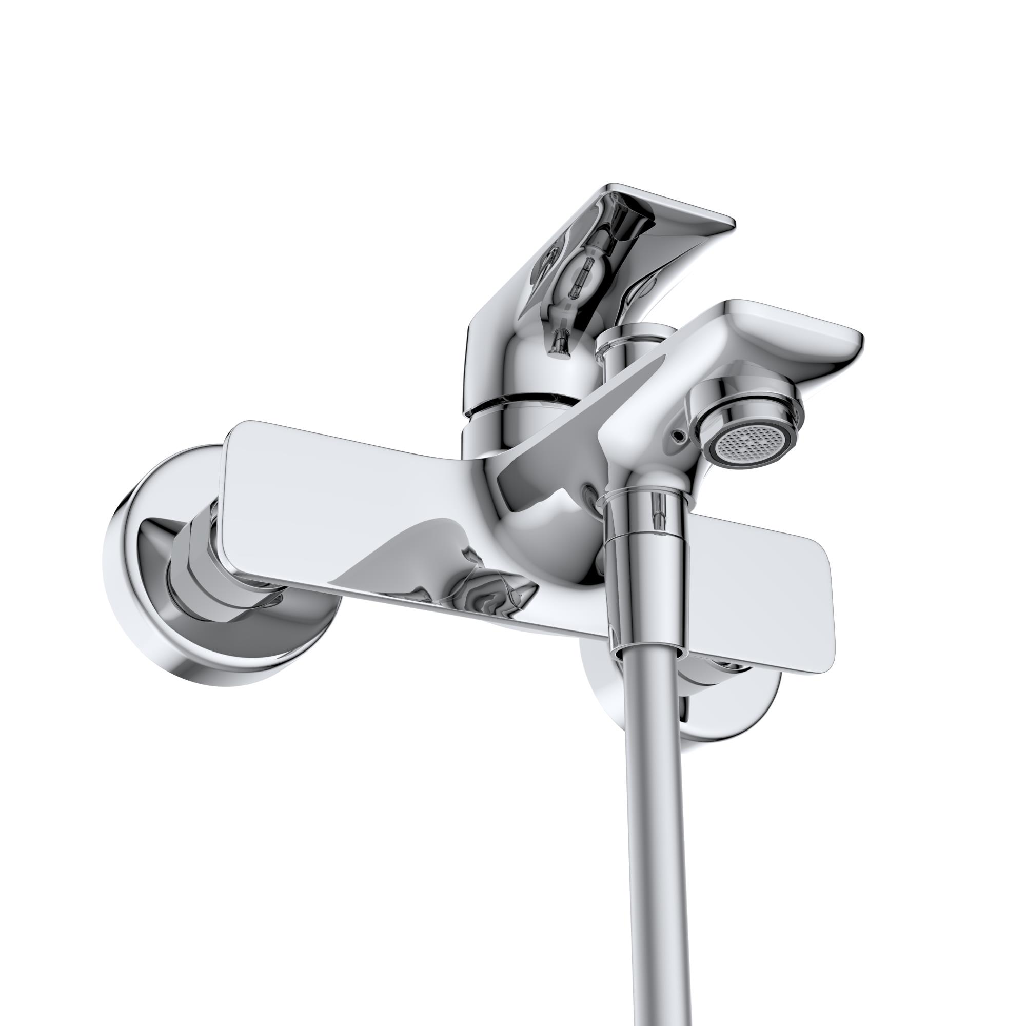 MARINO Смеситель для ванны и душа в комплекте с ручным душем, шлангом и держателем, хром MARINO-VASM-CRM - Gidratop.ru изображение