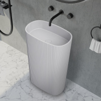 Раковина отдельностоящая ABBER Stein AS2502-H белая матовая - Gidratop.ru изображение