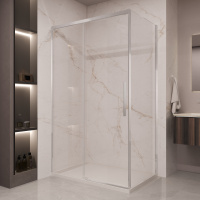 Душевой уголок Stella VSR-1ST8012CL, 1200*800, хром, стекло прозрачное - Gidratop.ru изображение