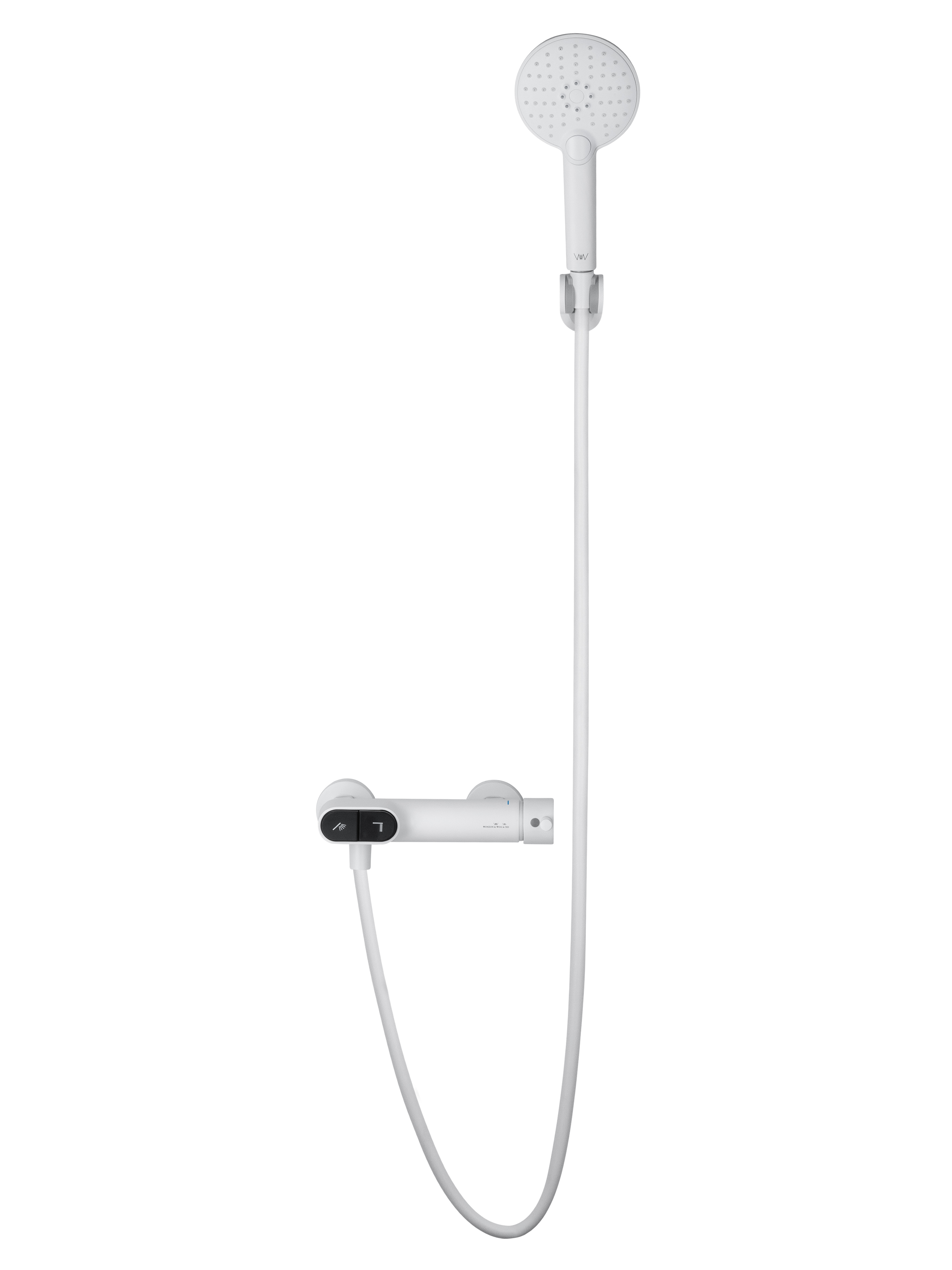 Смеситель для душа с встроенным изливом WONZON & WOGHAND MUSE Corno, Белый матовый (WW-A30902-MW) - Gidratop.ru изображение