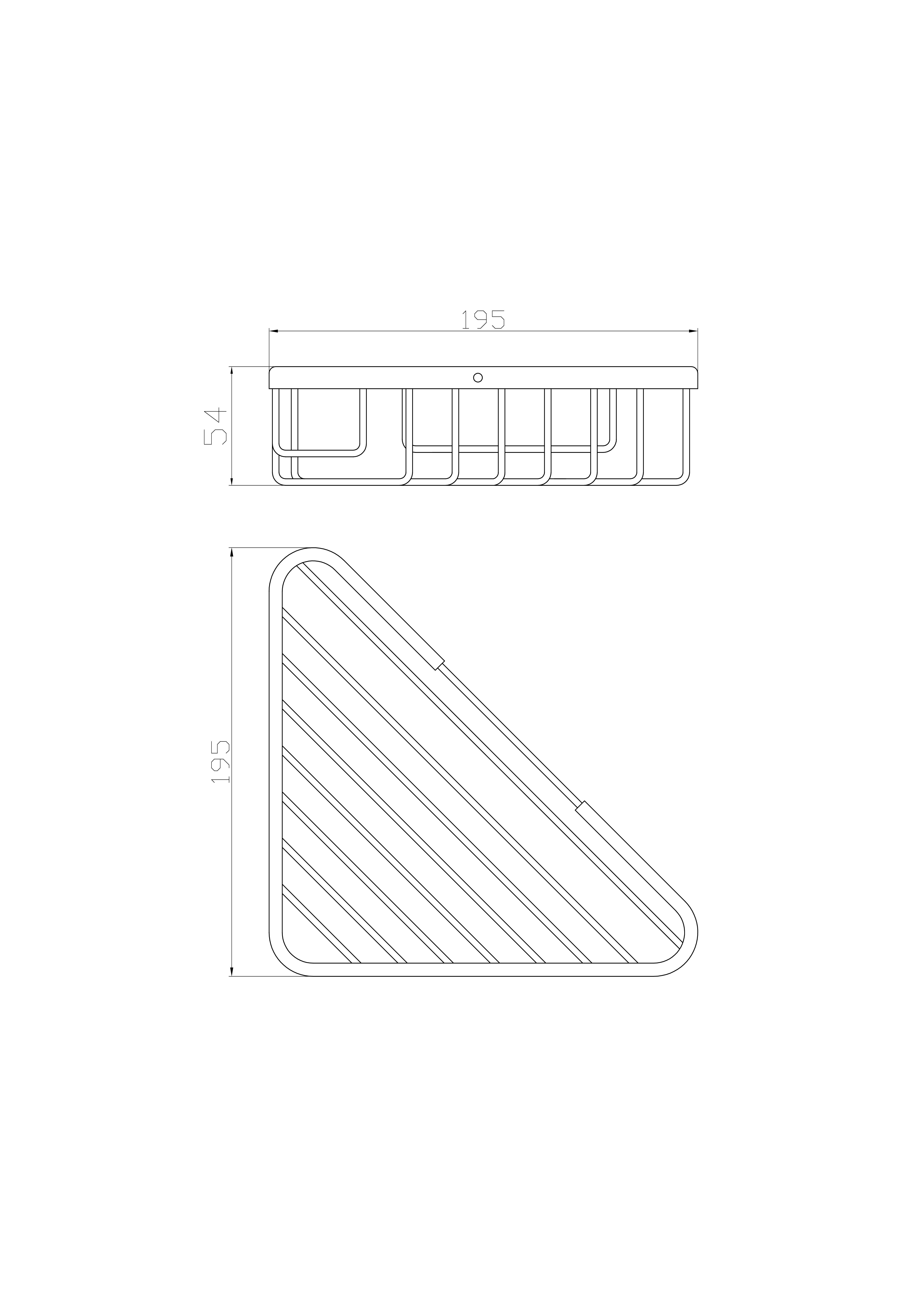 Полка для ванной угловая WONZON & WOGHAND, Хром (WW-4119) - Gidratop.ru изображение