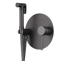 Смеситель ABBER Emotion AF8826NG с гигиеническим душем, никель - Gidratop.ru изображение