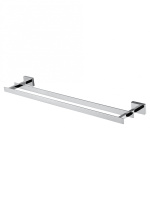Полотенцедержатель двойной WONZON & WOGHAND FLAT, Хром (WW-9711-60CM) - Gidratop.ru изображение