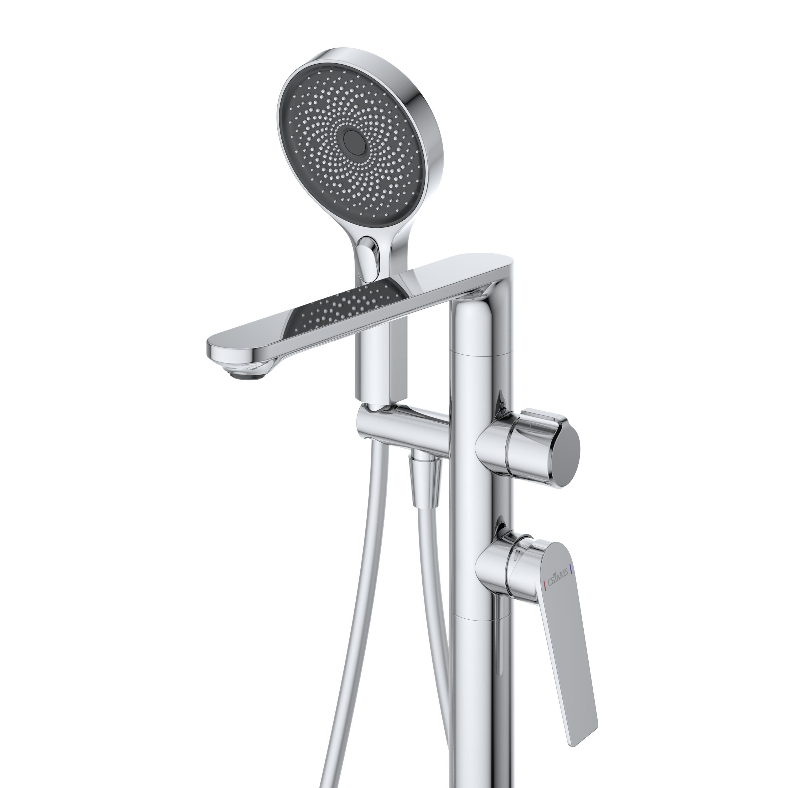 COMFORT-VDP-01 Напольный смеситель для ванны, хром - Gidratop.ru изображение