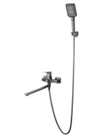 Смеситель для ванны WONZON & WOGHAND FLEX, Темный графит (WW-639906-BGM) - Gidratop.ru изображение