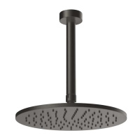 Gessi Ingranaggio верхний душ потолочная, поворотная с шарниром, цвет: Black Metal Brushed PVD - Gidratop.ru изображение