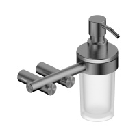 Диспенсер с держателем ABBER Osten 316 AA1859BGG оружейная сталь брашированная - Gidratop.ru изображение