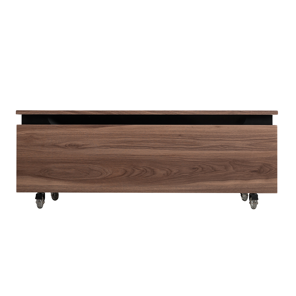 SLIDER Тумба с одним выкатным ящиком, орех дымчатый, 996x476x300, SLIDER-1000-1C-PI-NA-P - Gidratop.ru изображение