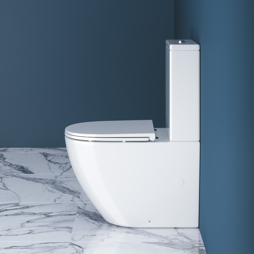 Унитаз-компакт безободковый BelBagno SFERA-R BB2141CPR/BB870SC - Gidratop.ru изображение