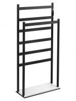 Полотенцесушитель электрический напольный WONZON & WOGHAND ESSEN, Черный матовый (WW-A407-MB) - Gidratop.ru изображение