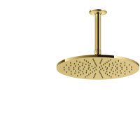 GESSI INCISO потолочная верхний душ шарнирная на 1/2,Oslash;300мм, цвет: золото - Gidratop.ru изображение