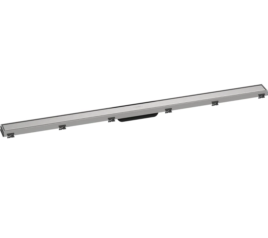 Решетка для дренажного канала Hansgrohe RainDrain Match, 120 см, полированная сталь, 56042800 - Gidratop.ru изображение