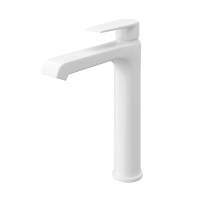 NAUTIC-LC-BIO Смеситель для накладных раковин, с донным клапаном, исполнение белый матовый - Gidratop.ru изображение