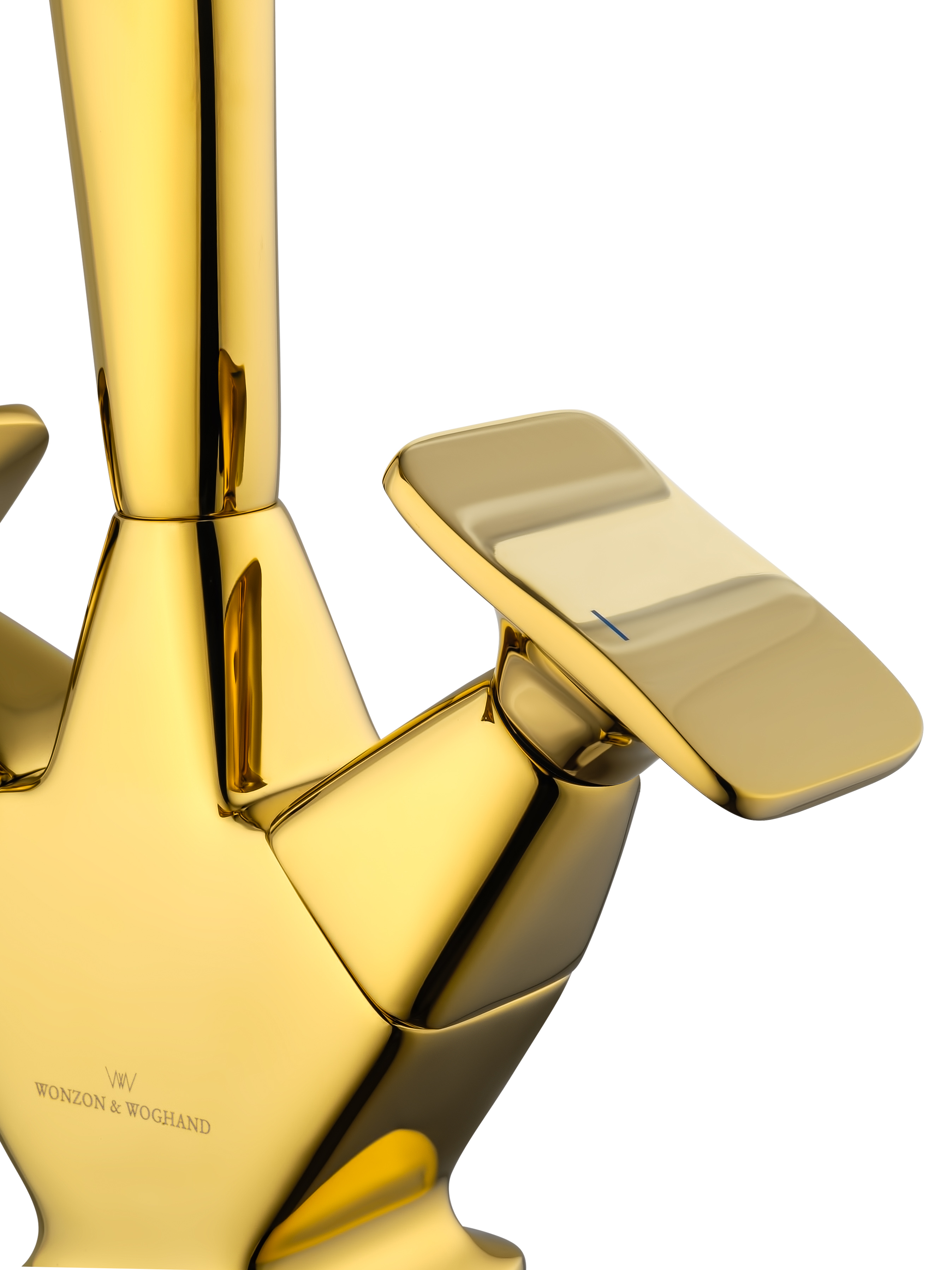 Смеситель для раковины высокий WONZON & WOGHAND SHAKESPEARE, Темное золото (WW-651103-DG) - Gidratop.ru изображение